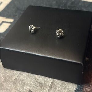 .925 CH FLOWER STUD EARRING (PAIR) A